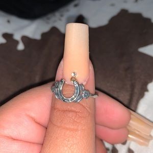 James Avery Floral Horseshoe Ring